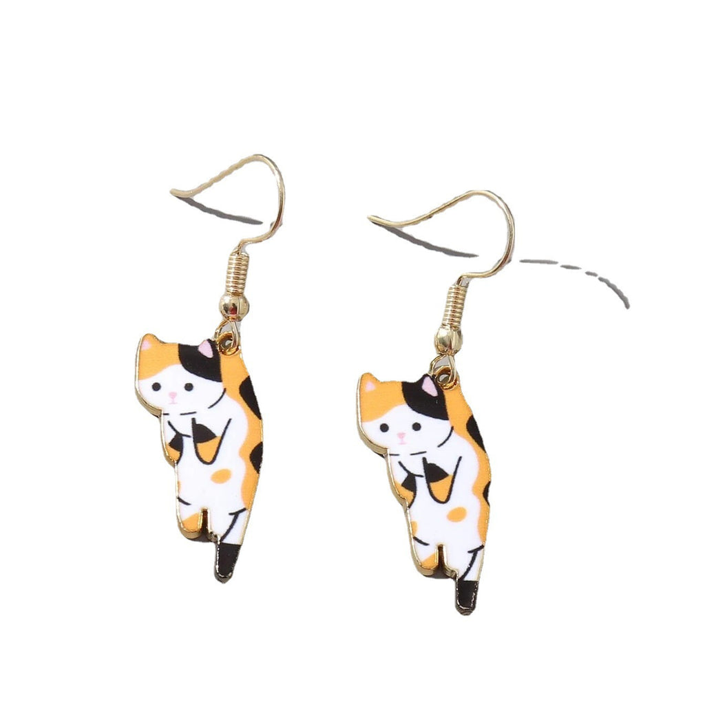 Hanging Kitten Earrings