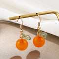 Single Orange Earrings