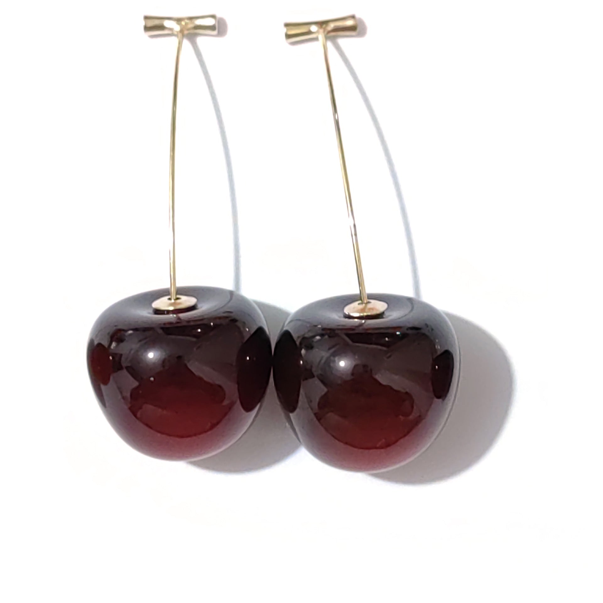 Cherry Earrings - Matte Dark